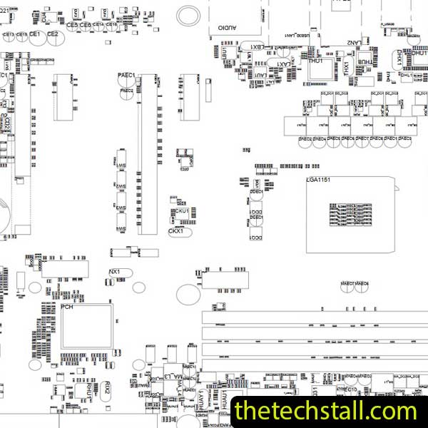 Gigabyte GA-Z170X-Gaming 7 Rev 1.0 & 1.1 BoardView File