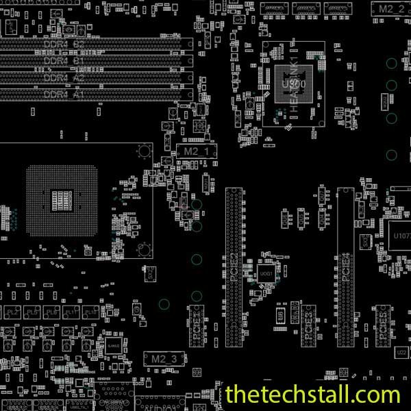 ASROCK X370 GAMING K4_70 MXB550-C02 REV 1.03 BoardView File