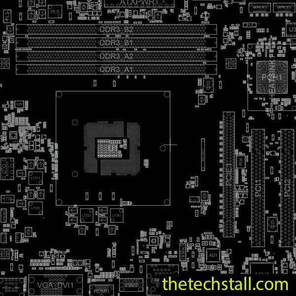 ASRock H87M PRO4 Rev 1.04 70-MXGPE0-A01 BoardView File