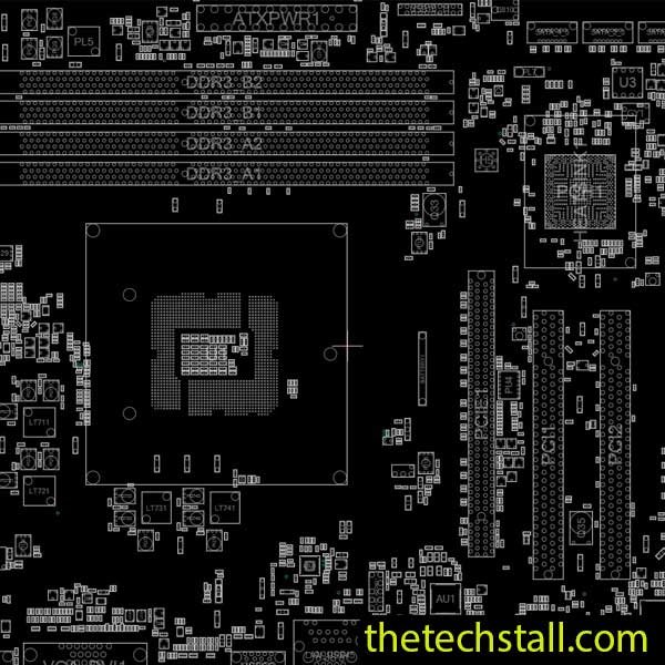 ASRock H87M PRO4 Rev 1.04 70-MXGPE0-A11 BoardView file