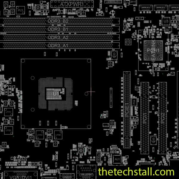 ASRock H87M PRO4 Rev 1.04 70-MXGPE2-A01 BoardView File