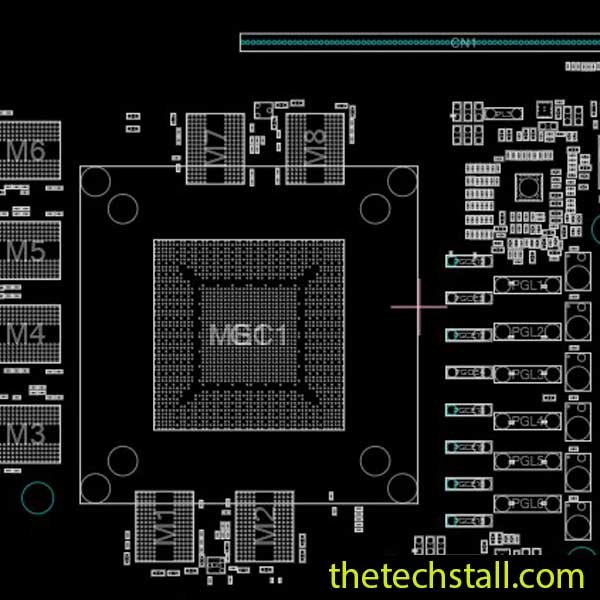 ASUS DUAL GTX1070 8GB CG411A 1.00 BoardView File