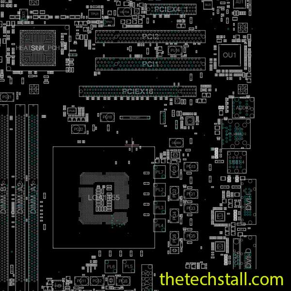 ASUS P8Q77-M2 REV 1.01 BoardView file