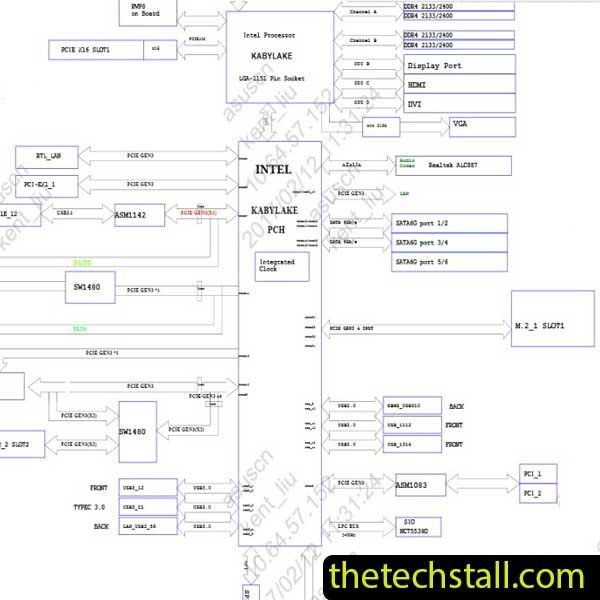 ASUS PRIME B250-A Schematic Diagram