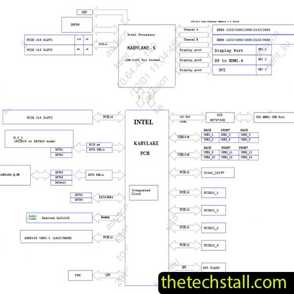 ASUS PRIME Z270-A Schematic Diagram