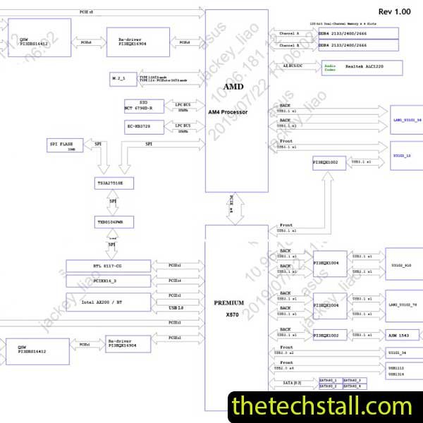 ASUS Pro WS X570-ACE Schematic Diagram