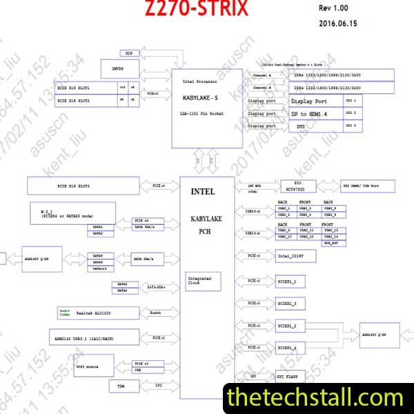 ASUS Strix Z270F Gaming Schematic Diagram