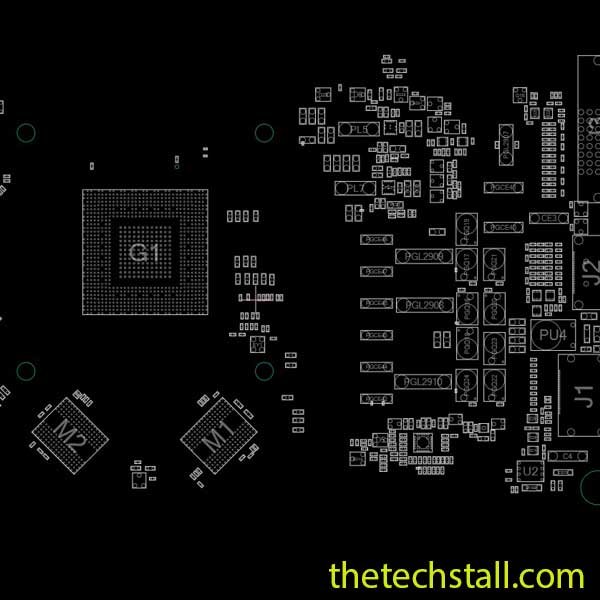 Asus GeForce® GTX1050 TI CG210PL3 PH-GTX1050TI-4G Rev 1.0 BoardView file