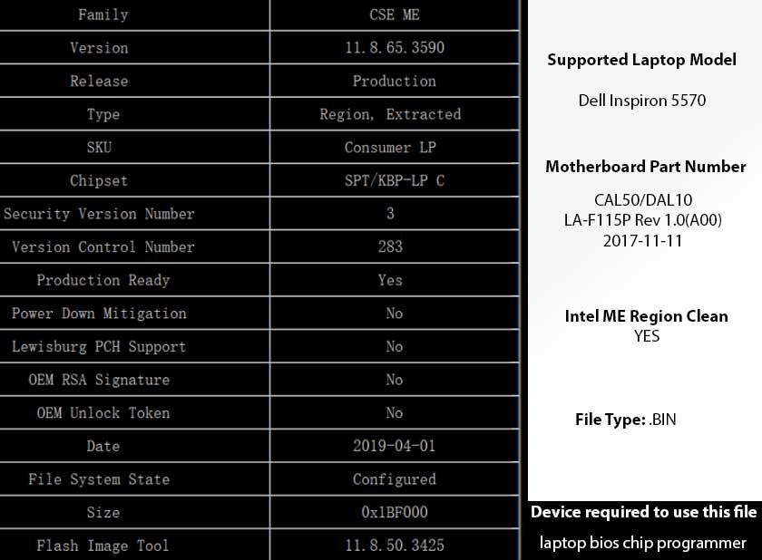 CAL50_DAL10-LA-F115P-REV1.0-Clean-ME-BIOS-BIN-of-DELL-5570