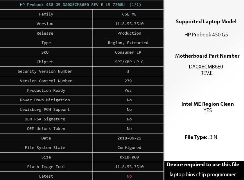 DA0X8CMB6E0-REV.E-Clean-ME--BIOS-BIN-of-HP-Probook-450-G5