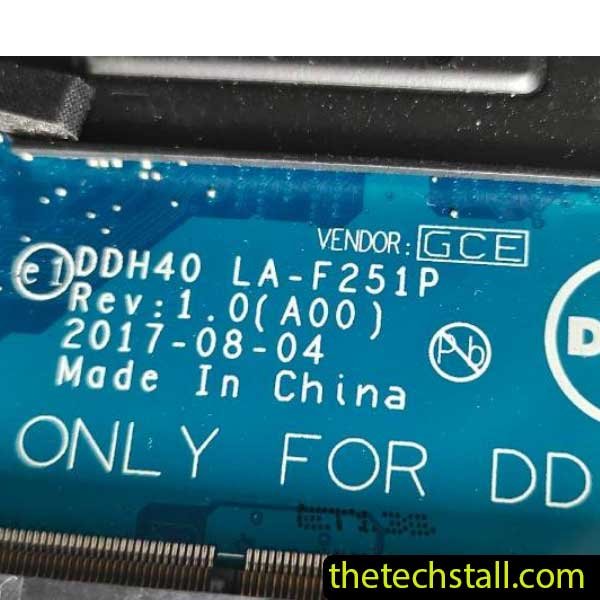 Dell Inspiron 14-7472 DDH40 LA-F251P REV 1.0(A00) BIOS BIN File