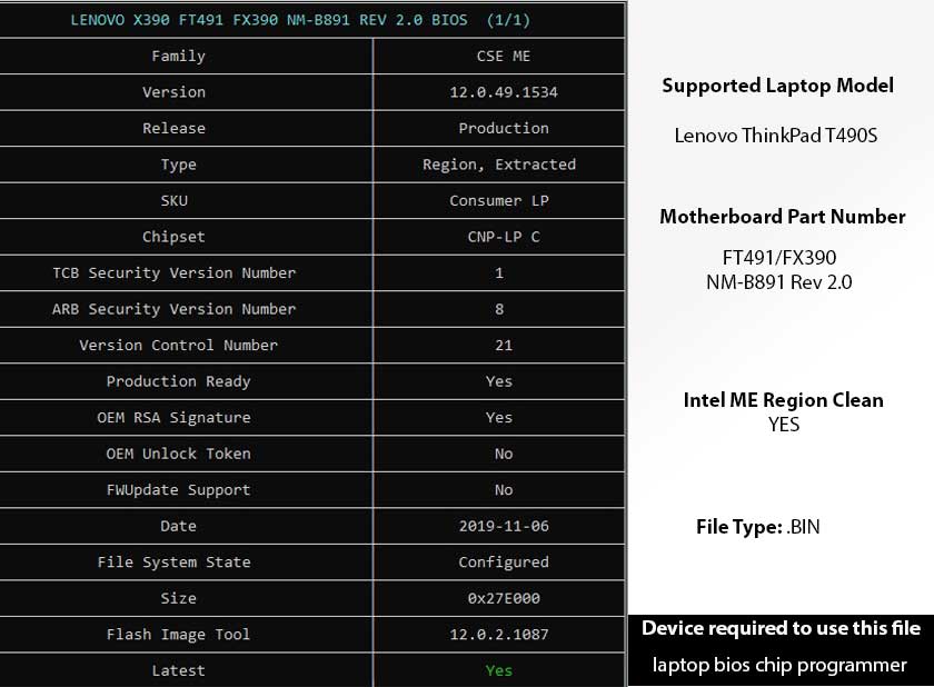 FT491-NM-B891-REV2.0-Clean-ME-BIOS-BIN-File-of-Lenovo-T490S