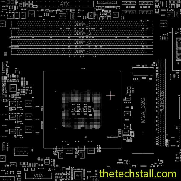 GIGABYTE GA-B150M-DS3H REV1.0 BoardView File