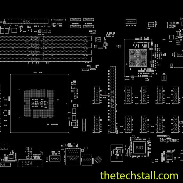 GIGABYTE GA-B250-FINTECH REV 1.0 BoardView File