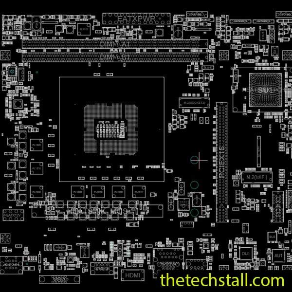 GIGABYTE GA-B360M-D3H REV 1.0 BoardView File