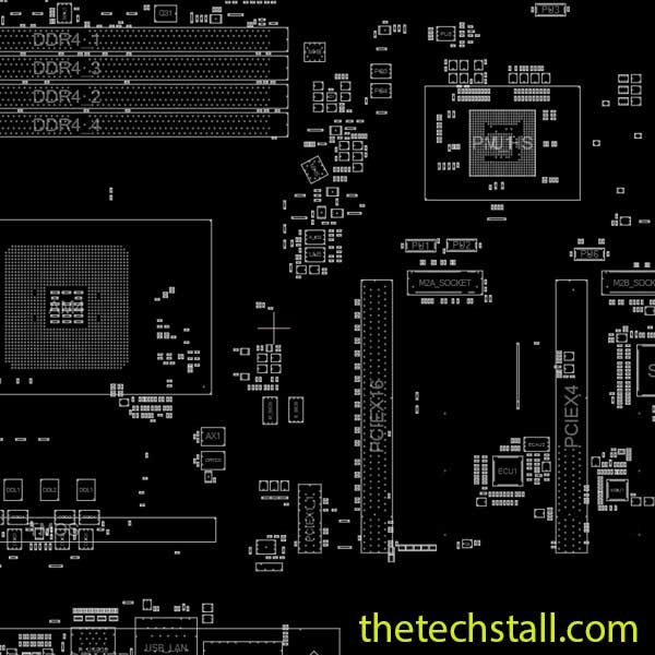 GIGABYTE GA-B450-AORUS-ELITE-V2 1.0 BoardView File