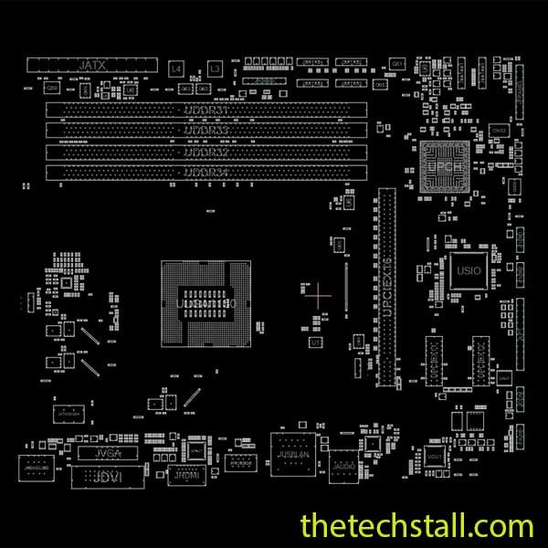 GIGABYTE GA-B85M-DS3H BoardView File