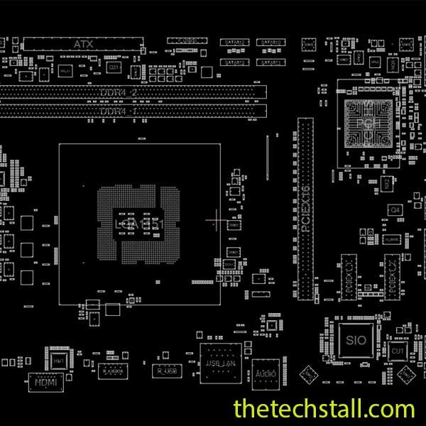 GIGABYTE GA-H110M-A REV1.0 BoardView File