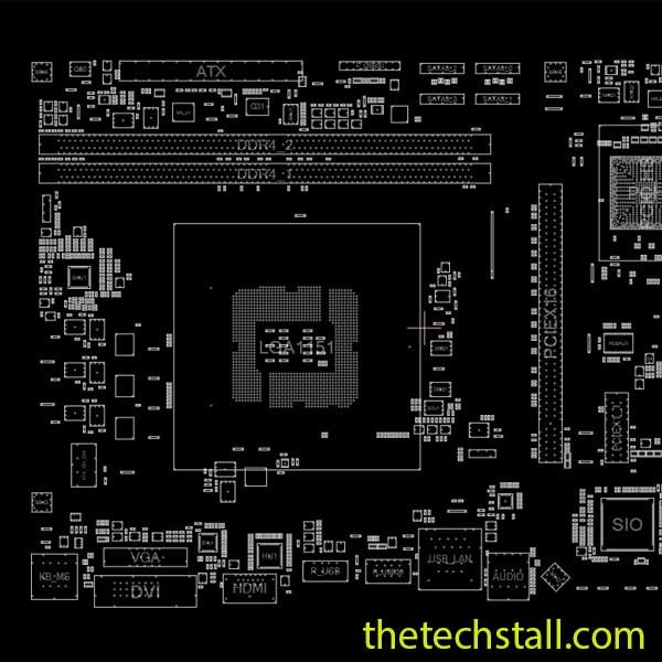 GIGABYTE GA-H110M-S2H REV1.0 BoardView File