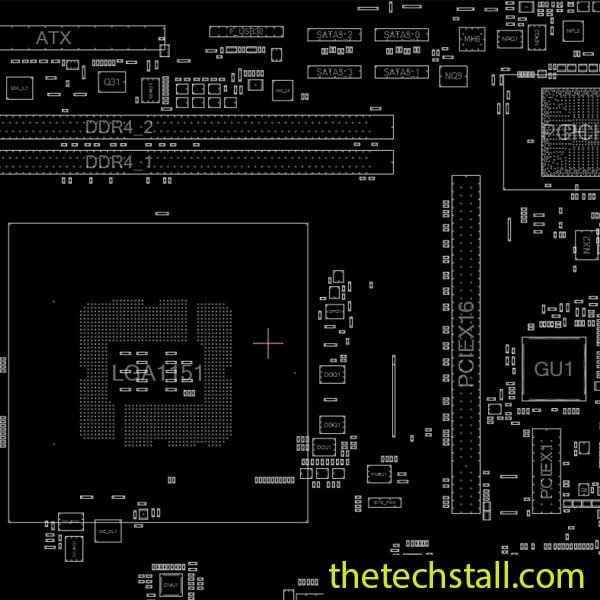 GIGABYTE GA-H110M-WW r1.0 BoardView File