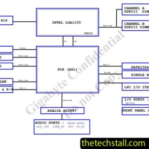 GIGABYTE GA-H61M-S Schematic Diagram