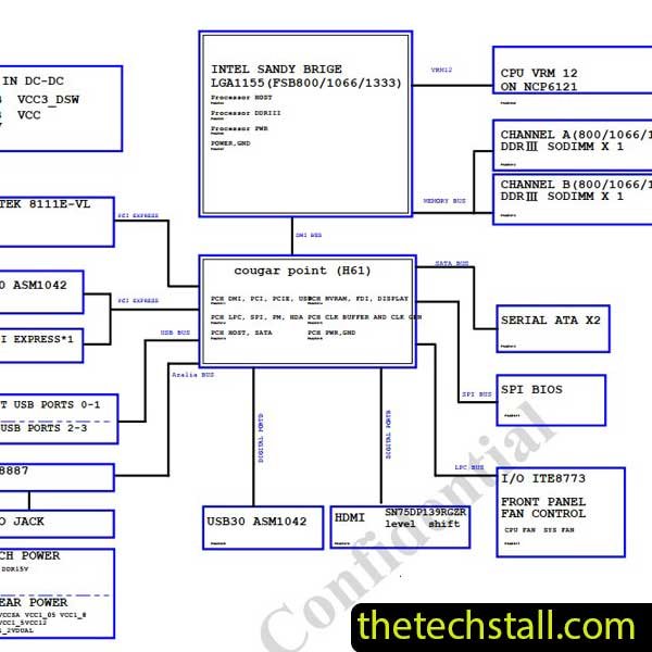 GIGABYTE GA-H87TN-00 Schematic Diagram