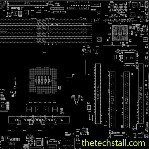 GIGABYTE GA-H97M-D3H REV1.1 BoardView File