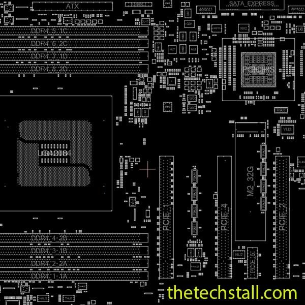 GIGABYTE GA-X99P-SLI REV 1.0 BoardView File