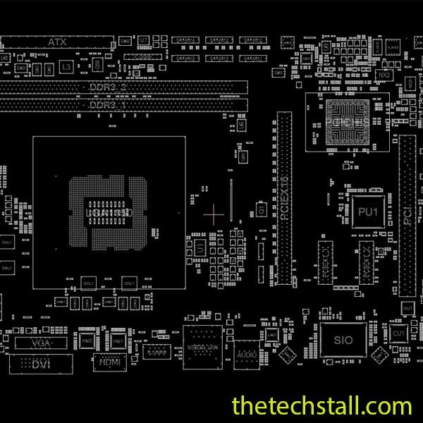 GIGABYTE GA-Z87M-HD3 BoardView File