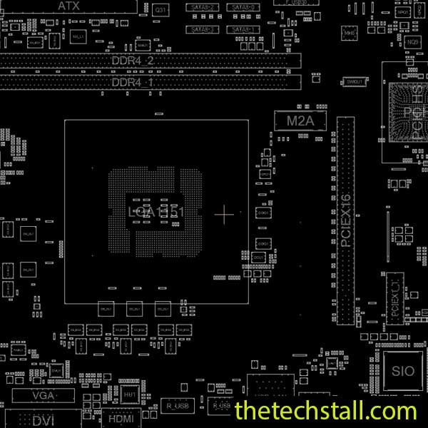 Gigabyte H310M S2H Rev 1.1 BoardView File