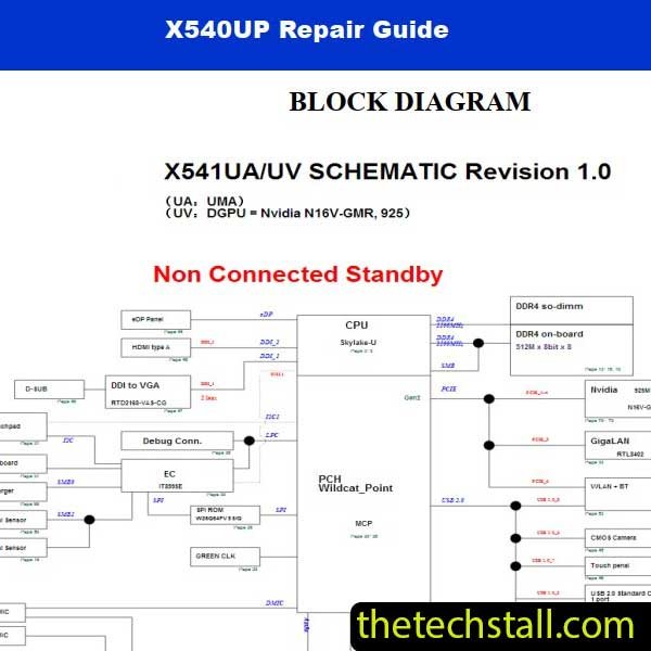 ASUS X540UP X541UA/UV R1.0 Schematic Diagram