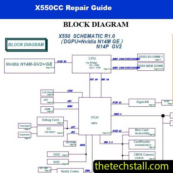 ASUS X550CC Rev1.0 Schematic Diagram