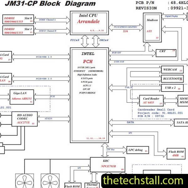 Acer Aspire 3820 JM31-CP 09921-3 Rev1.0 Schematic Diagram