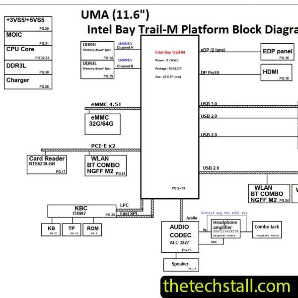 HP 11-R007Tu DAY0HCMB6B0 Y0HC REV 1A Schematic Diagram