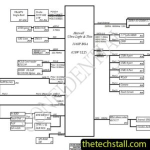 HP 15 U8C DA0U8CMB6B0 Rev 1A Schematic Diagram