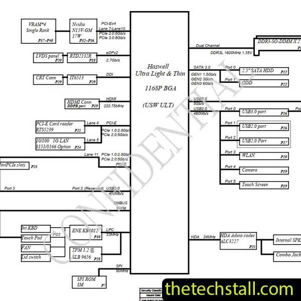 HP 14-R226TX LA-B971P Rev 1.0 Schematic Diagram