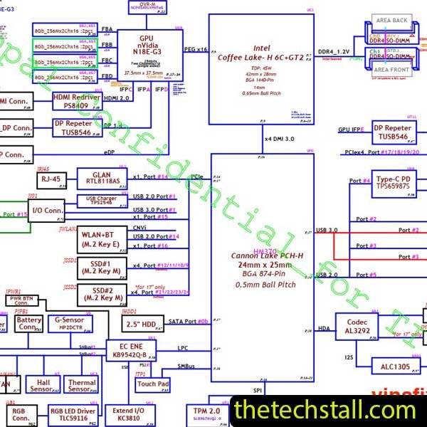 HP 15-dh0008tx LA-H482P LA-H492P Schematic Diagram