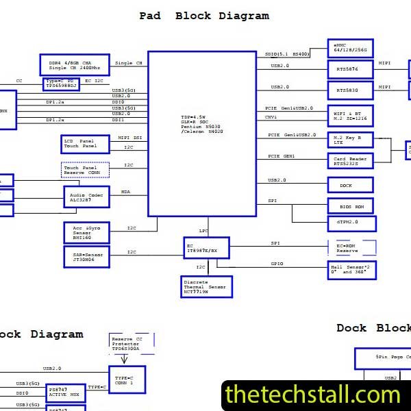 Lenovo IdeaPad Duet 3-10IGL HuaQin NB2329 Schematic Diagram