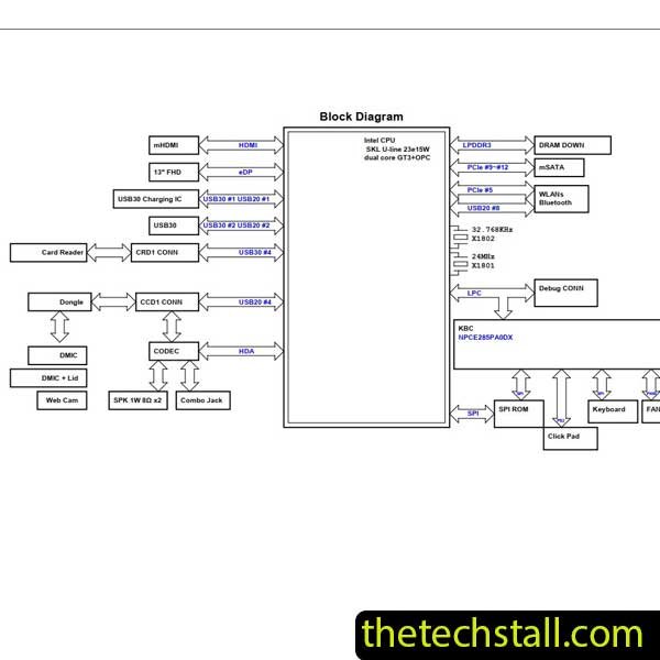 Lenovo Ideapad 710S-13ISK 15238-1 Schematic Diagram