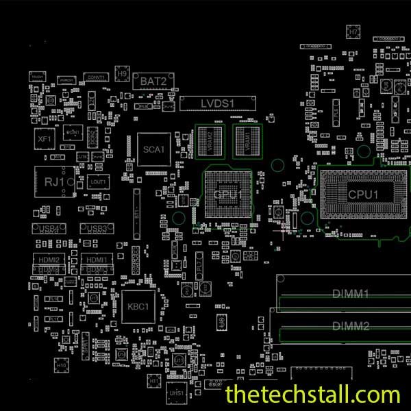 Dell Inspiron 20-3064 KABYLAKE-U 15107-1 BoardView File