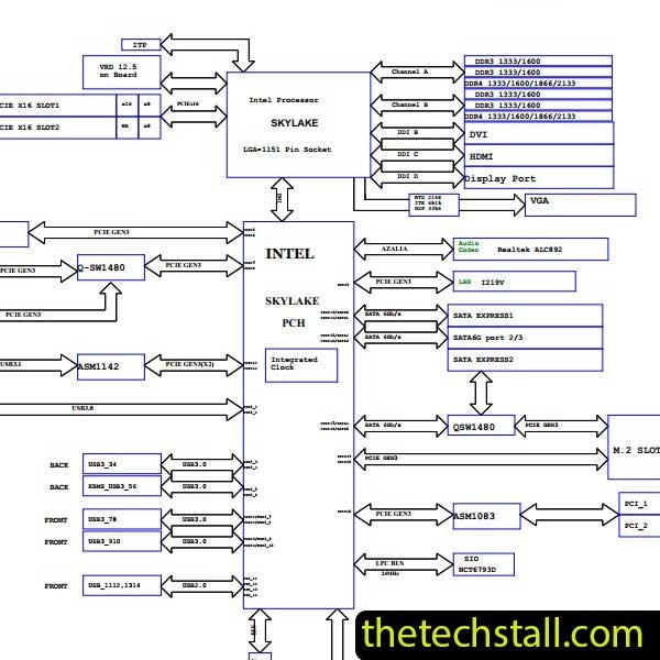 ASUS H110I-PLUS 1.01 Schematic Diagram