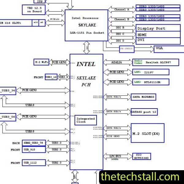 ASUS H110I-PLUS-D3-MS Schematic Diagram