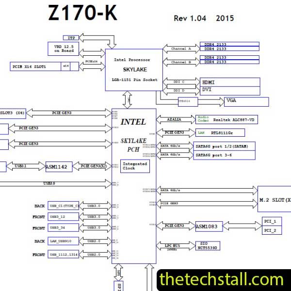 ASUS Z170-K Schematic Diagram