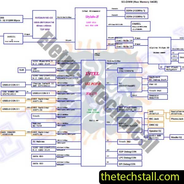 Acer Predator G9-593 Pegatron MU5DC/CH7DC REV 2.0 Schematic Diagram