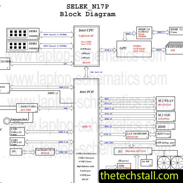 Dell G3 15-3590 SELEK_N17P_MB 18839-1 Schematic Diagram