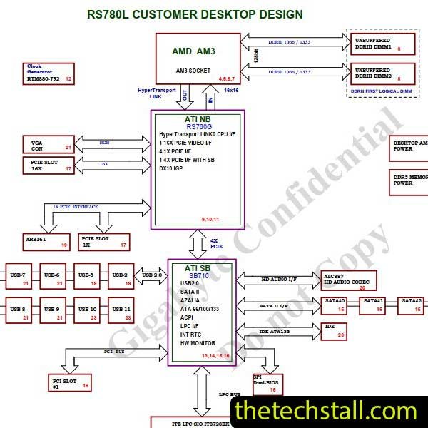 GIGABYTE GA-78LMT-S2PT Schematic Diagram