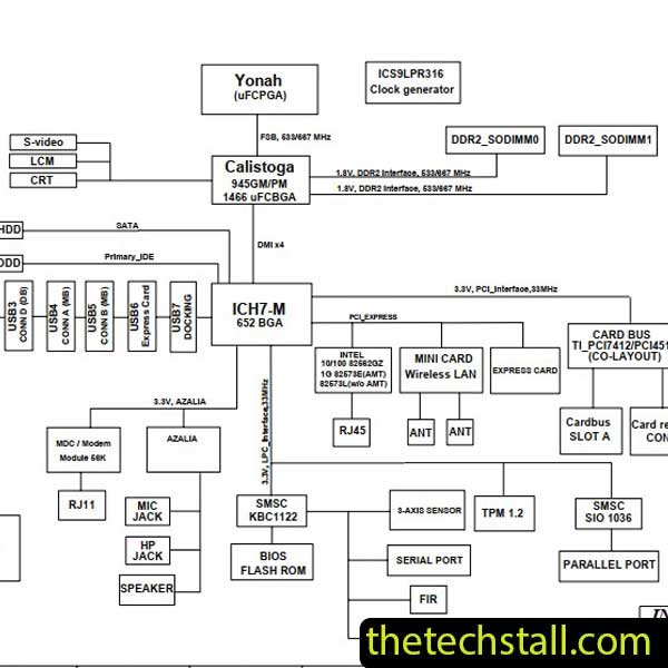 Toshiba Satelitte A105-S4004 6050A2041301-MB-A02 Schematic Diagram