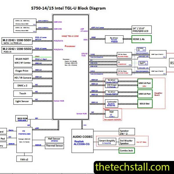 lenovo yoga slim 7-14ITL05 DALS2BMBAG0 LS2B Schematic Diagram