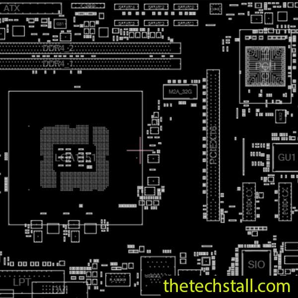 GIGABYTE GA-B150M-D3VX-SI Rev1.1&1.2 BoardView File