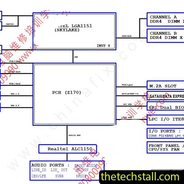 GIGABYTE GA-Z170MX-GAMING 5 Schematic Diagram